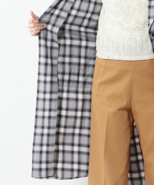 Another Edition(アナザーエディション)の「■オンブレーチェックガウン/AEBC C/R OMBRE CHK GOWN◆(カーディガン/ボレロ・レディース・グレー/ブラウン/ワイン・フリ-)」の12枚目の写真