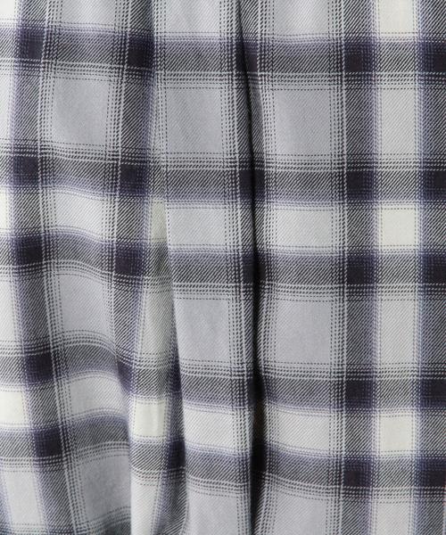 Another Edition(アナザーエディション)の「■オンブレーチェックガウン/AEBC C/R OMBRE CHK GOWN◆(カーディガン/ボレロ・レディース・グレー/ブラウン/ワイン・フリ-)」の13枚目の写真