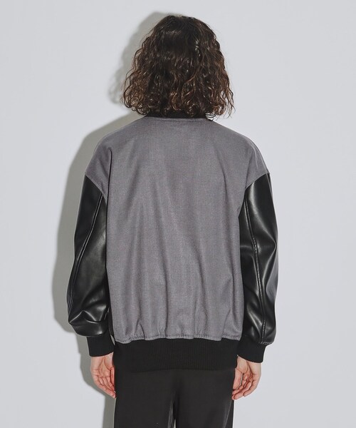 tk.TAKEO KIKUCHI（ティーケータケオキクチ）の「◆TRツイルスタジャン（スタジャン・メンズ・グレー/ブルー系その他/ブラック・04/03/02）」の16枚目の写真