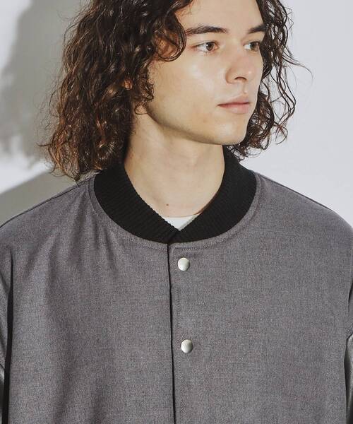 tk.TAKEO KIKUCHI（ティーケータケオキクチ）の「◆TRツイルスタジャン（スタジャン・メンズ・グレー/ブルー系その他/ブラック・04/03/02）」の17枚目の写真