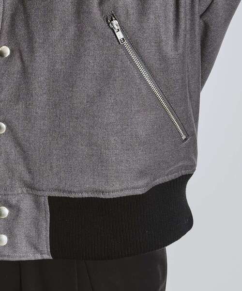 tk.TAKEO KIKUCHI（ティーケータケオキクチ）の「◆TRツイルスタジャン（スタジャン・メンズ・グレー/ブルー系その他/ブラック・04/03/02）」の20枚目の写真