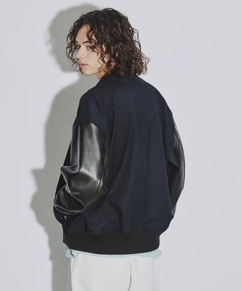 tk.TAKEO KIKUCHI（ティーケータケオキクチ）の「◆TRツイルスタジャン（スタジャン・メンズ・グレー/ブルー系その他/ブラック・04/03/02）」の9枚目の写真