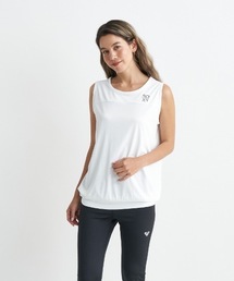 SPIRITED SLEEVELESS/ロキシー速乾UVカット付きワンポイントロゴスリーブレスカットソー