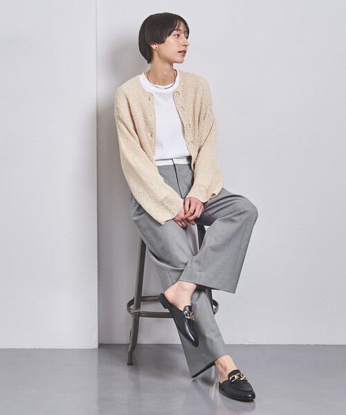 UNITED ARROWS(ユナイテッドアローズ)の「マーベルト ワイドパンツ(その他パンツ・レディース・グレー/ブラック・34/36/38)」の9枚目の写真