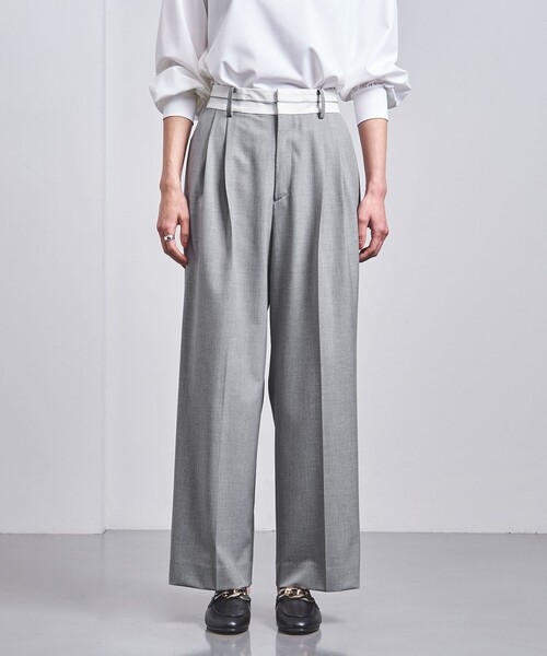 UNITED ARROWS(ユナイテッドアローズ)の「マーベルト ワイドパンツ(その他パンツ・レディース・グレー/ブラック・34/36/38)」の5枚目の写真