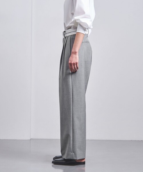 UNITED ARROWS(ユナイテッドアローズ)の「マーベルト ワイドパンツ(その他パンツ・レディース・グレー/ブラック・34/36/38)」の3枚目の写真