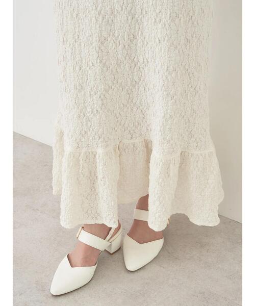 earth music&ecology（アースミュージックアンドエコロジー）の「ポコポコレースマーメイドスカート（スカート・レディース・ホワイト/ブラック/イエロー・FREE）」の19枚目の写真