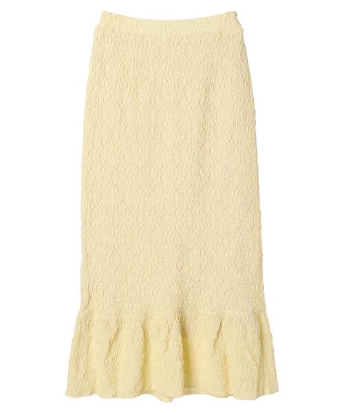 earth music&ecology（アースミュージックアンドエコロジー）の「ポコポコレースマーメイドスカート（スカート・レディース・ホワイト/ブラック/イエロー・FREE）」の20枚目の写真