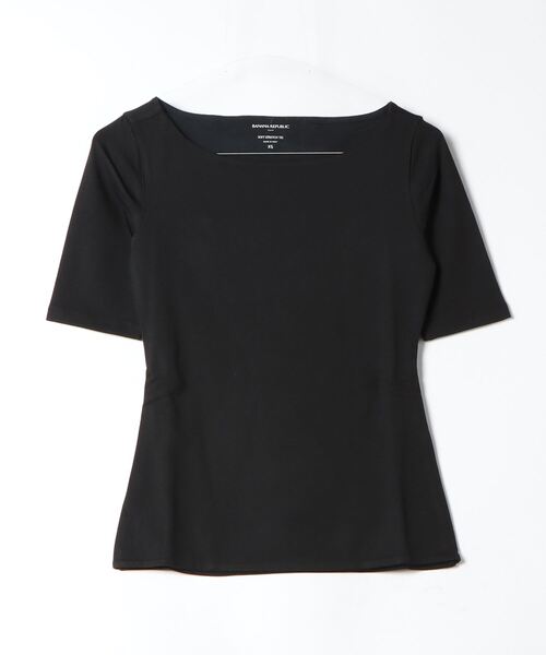 BANANA REPUBLIC FACTORY STORE（バナナリパブリック ファクトリーストア）の「BANANA REPUBLIC FACTORY STORE　　ソフトストレッチ エルボースリーブトップス（Tシャツ/カットソー・レディース・ホワイト/ブラック・S/M/L/XS）」の6枚目の写真