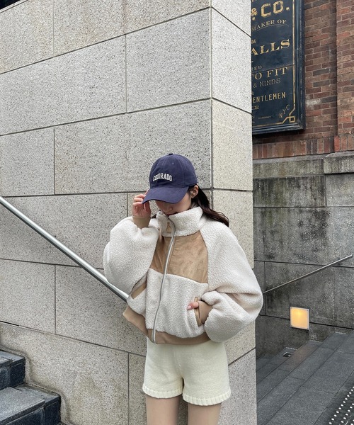 RiLi（リリ）の「脚長ニットショートパンツ【RL】（その他パンツ・レディース・アイボリー/ブラック・FREE）」の13枚目の写真