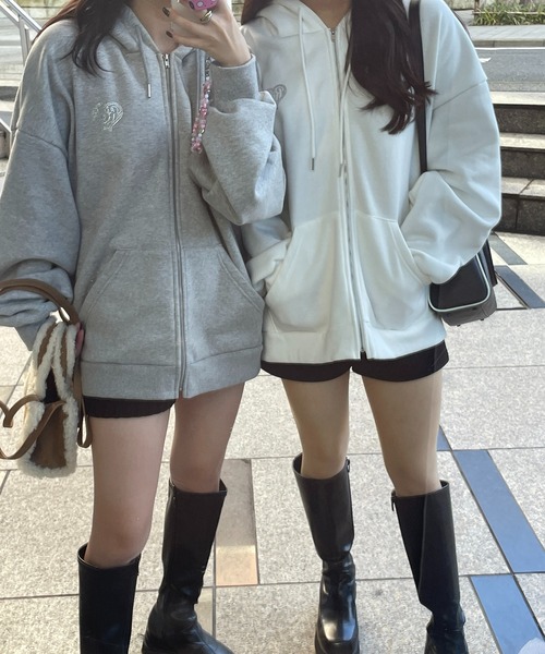 RiLi（リリ）の「脚長ニットショートパンツ【RL】（その他パンツ・レディース・アイボリー/ブラック・FREE）」の18枚目の写真