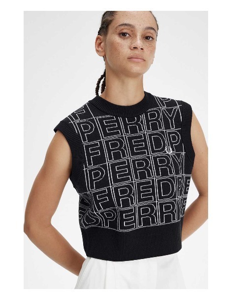 フレッドペリー　FRED PERRY ベスト FRED PERRY（フレッドペリー）の「Spell-Out Knitted Tank（ベスト