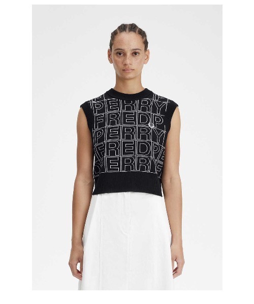 FRED PERRY（フレッドペリー）の「Spell-Out Knitted Tank（ベスト