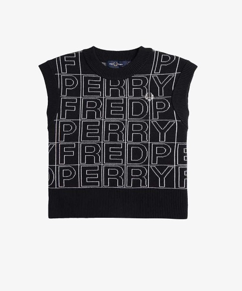 FRED PERRY（フレッドペリー）の「Spell-Out Knitted Tank（ベスト