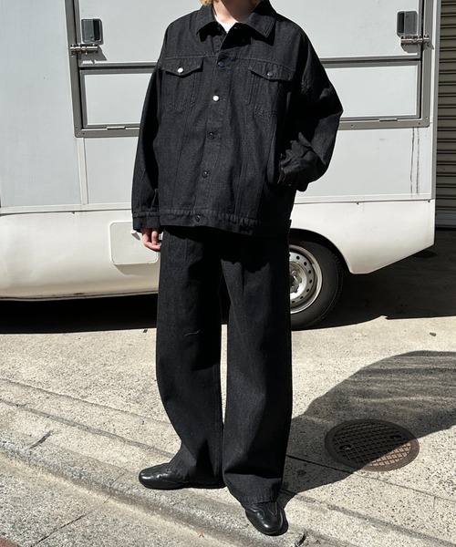 flaner（フラネ）の「Loose denim jacket / ルーズデニムジャケット