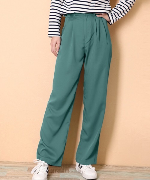 Miniministore(ミニミニストア)の「セミワイドパンツ レディース スラックス(スラックス・レディース・ブラック/フューシャピンク/グリーン/ホワイト・L/S/M)」の16枚目の写真
