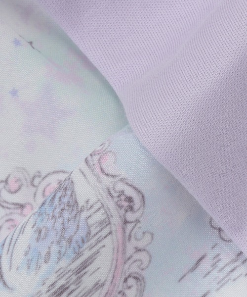 ☆*☆様 メゾピアノ新品新作タグ付き【リキュエム】柄　ドッキングワンピース110 リキュエム】柄 ドッキングワンピース(110cm ピンク): キッズ