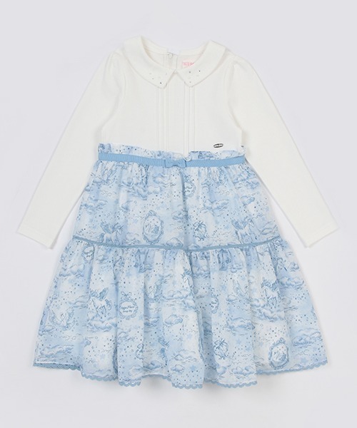 セール】星空柄ドッキングワンピース（ワンピース）｜mezzo piano