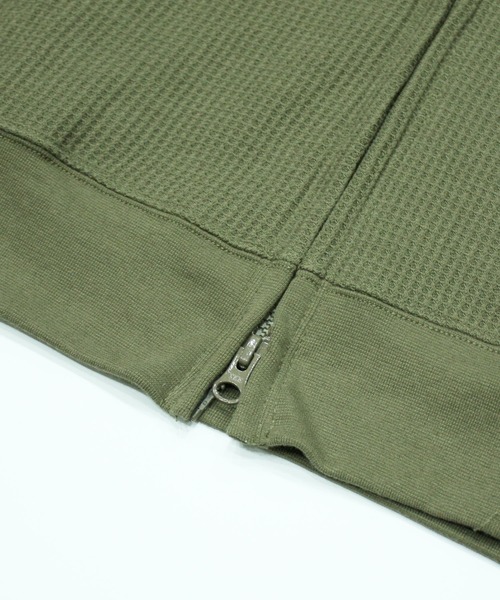 JEMORGAN（ジェーイーモーガン）の「【JEMORGAN / ジェーイーモーガン】ワッフルダブルジップパーカー（パーカー・メンズ・杢グレー/サックスブルー/カーキ/ブラック/ネイビー/サーモンピンク/ナチュラル・XL/L/M/S）」の22枚目の写真