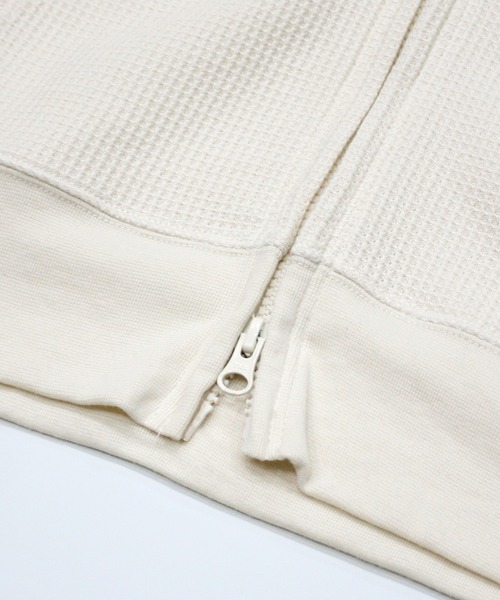 JEMORGAN（ジェーイーモーガン）の「【JEMORGAN / ジェーイーモーガン】ワッフルダブルジップパーカー（パーカー・メンズ・杢グレー/サックスブルー/カーキ/ブラック/ネイビー/サーモンピンク/ナチュラル・XL/L/M/S）」の17枚目の写真