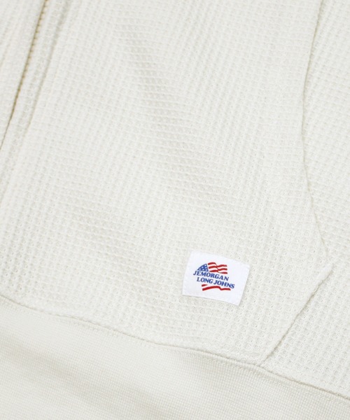 JEMORGAN（ジェーイーモーガン）の「【JEMORGAN / ジェーイーモーガン】ワッフルダブルジップパーカー（パーカー・メンズ・杢グレー/サックスブルー/カーキ/ブラック/ネイビー/サーモンピンク/ナチュラル・XL/L/M/S）」の18枚目の写真