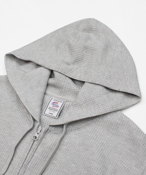 JEMORGAN（ジェーイーモーガン）の「【JEMORGAN / ジェーイーモーガン】ワッフルダブルジップパーカー（パーカー・メンズ・杢グレー/サックスブルー/カーキ/ブラック/ネイビー/サーモンピンク/ナチュラル・XL/L/M/S）」の11枚目の写真