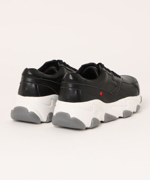 la farfa SHOES(ラ・ファーファ シューズ)の「la farfa shoes 厚底 2WAY レースアップスニーカー(スニーカー・レディース・ブラック/ホワイト/アイボリー・M/L/LL/XL)」の8枚目の写真