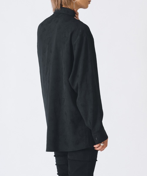 REGIEVO（レジエボ）の「REGIEVO セクシーなジャガードシャツ（シャツ/ブラウス・メンズ・オフホワイト/ブラック・MEDIUM/LARGE）」の8枚目の写真
