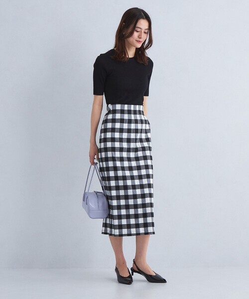 green label relaxing(グリーンレーベルリラクシング)の「<1_OF MINE> リブ ニット プルオーバー -ウォッシャブル-(ニット/セーター・レディース・ライトグレー/ロイヤルブルー/オフホワイト/ブラック・FREE)」の6枚目の写真