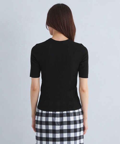 green label relaxing(グリーンレーベルリラクシング)の「<1_OF MINE> リブ ニット プルオーバー -ウォッシャブル-(ニット/セーター・レディース・ライトグレー/ロイヤルブルー/オフホワイト/ブラック・FREE)」の11枚目の写真