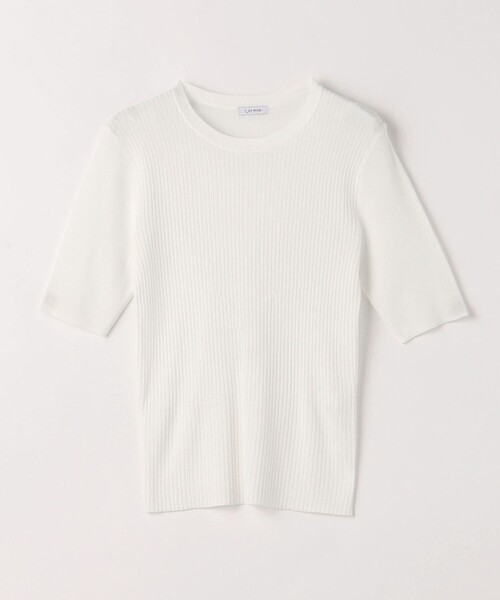 green label relaxing(グリーンレーベルリラクシング)の「<1_OF MINE> リブ ニット プルオーバー -ウォッシャブル-(ニット/セーター・レディース・ライトグレー/ロイヤルブルー/オフホワイト/ブラック・FREE)」の17枚目の写真