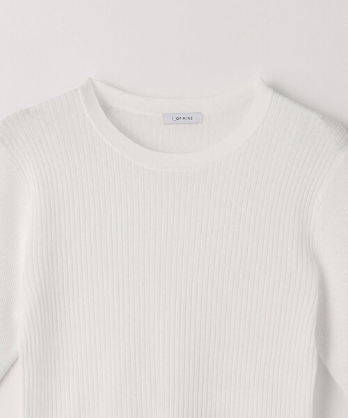 green label relaxing(グリーンレーベルリラクシング)の「<1_OF MINE> リブ ニット プルオーバー -ウォッシャブル-(ニット/セーター・レディース・ライトグレー/ロイヤルブルー/オフホワイト/ブラック・FREE)」の19枚目の写真
