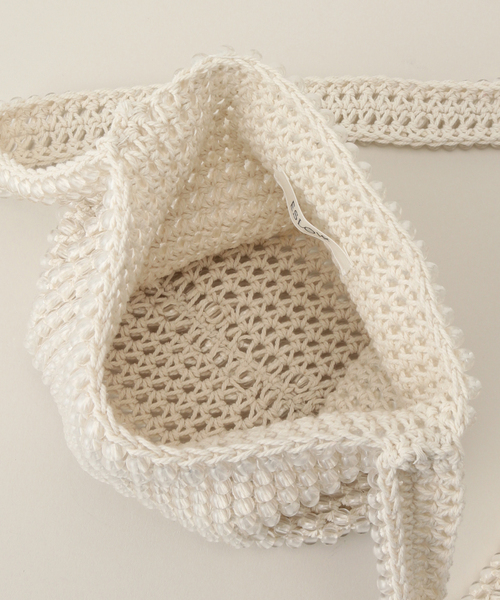 ESLOW（エスロー）の「【ESLOW / エスロー】 BEADS SHOULDER BAG（ショルダーバッグ・レディース・アイボリー・FREE）」の12枚目の写真