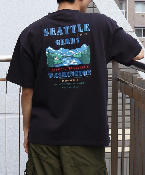 GERRY（ジェリー）の「GERRY ヘビーウェイト プリント 半袖Ｔシャツ（Tシャツ/カットソー・メンズ・ホワイト系その他/グレー系その他/カーキ系/ホワイト系その他2/グレー系その他2/ブルー/ホワイト/チャコールグレー/カーキ・LL/L/M）」の5枚目の写真
