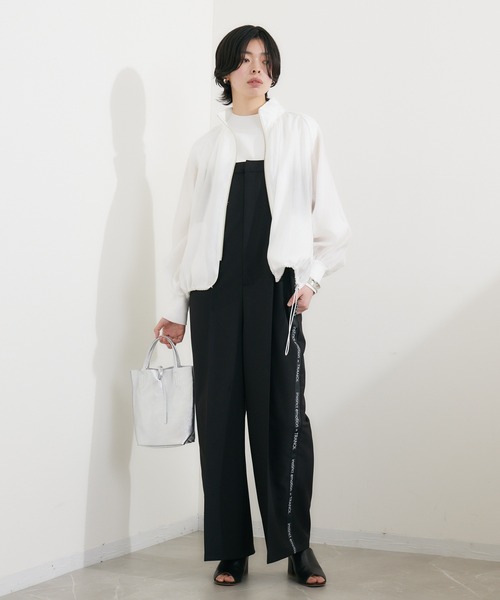 Dignite collier（ディニテコリエ）の「Dignite collier バックレイヤードブルゾン（ブルゾン・レディース・ライトグレー/ホワイト/ブラック・FREE）」の12枚目の写真