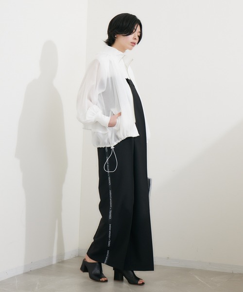 Dignite collier（ディニテコリエ）の「Dignite collier バックレイヤードブルゾン（ブルゾン・レディース・ライトグレー/ホワイト/ブラック・FREE）」の14枚目の写真