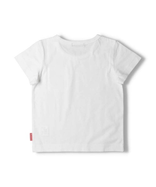 Moujonjon（ムージョンジョン）の「花刺繍入りポケット半袖Tシャツ（Tシャツ/カットソー・キッズ・クリーム/ホワイト・80/90/100/110/120/130/140）」の3枚目の写真