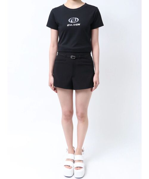 EMODA(エモダ)の「メタルロゴTシャツ(Tシャツ/カットソー・レディース・ブラック/グレー/ホワイト・FREE)」の18枚目の写真