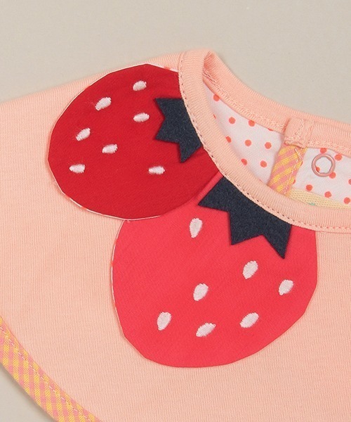 baby cheer（ベイビーチアー）の「フルーツスタイ（スタイ/よだれかけ・キッズ・レモンイエロー/ライトピンク・FREE）」の7枚目の写真