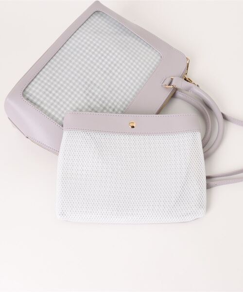 axes femme POETIQUE（アクシーズファムポエティック）の「ビジューリボン推し活バッグ（ショルダーバッグ・レディース・サックスブルー/ブラック/ラベンダー/ホワイト・FREE）」の9枚目の写真