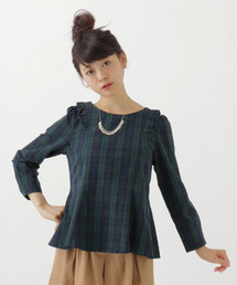 earth music&ecology | ショルダーフリルブラウス(シャツ/ブラウス)