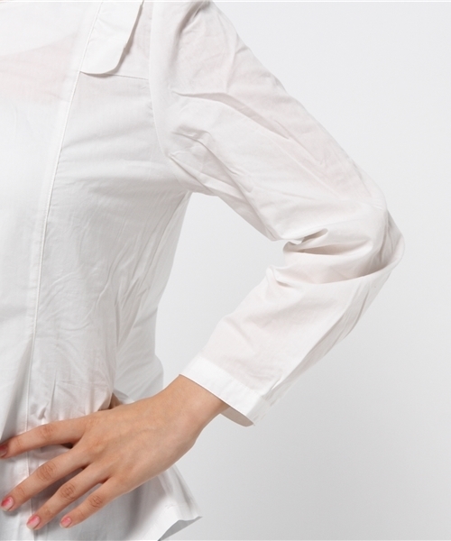 earth music&ecology（アースミュージックアンドエコロジー）の「ショルダーフリルブラウス（シャツ/ブラウス・レディース・ネイビー/アイボリー/グリーン系その他・LARGE/MEDIUM）」の10枚目の写真