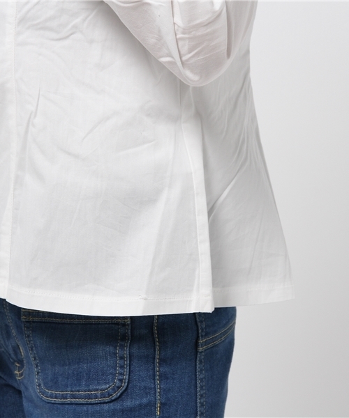 earth music&ecology（アースミュージックアンドエコロジー）の「ショルダーフリルブラウス（シャツ/ブラウス・レディース・ネイビー/アイボリー/グリーン系その他・LARGE/MEDIUM）」の11枚目の写真