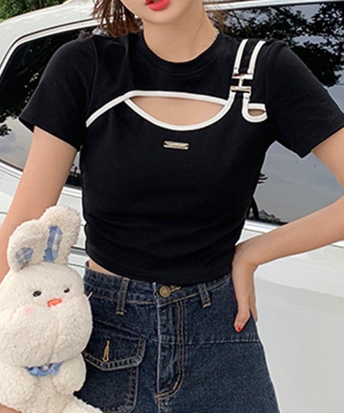 GLAMOROUS 売れ筋商品|||グラマラス Tシャツ トップス レディース Tops Orange 楽天市場】ゼクシィミックス xexymix 半袖 Tシャツ クロップド丈