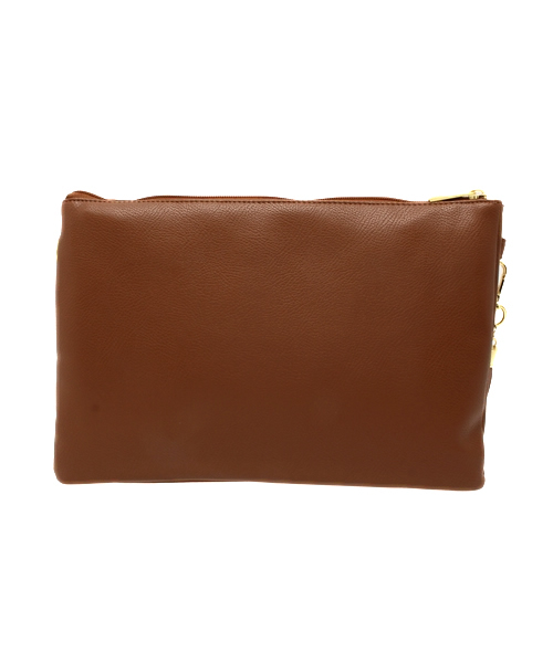 WEGO（ウィゴー）の「WEGO/タッセル付き無地ダブルクラッチバッグ（クラッチバッグ・レディース・キャメル/レッド/ブラック・FREE）」の17枚目の写真