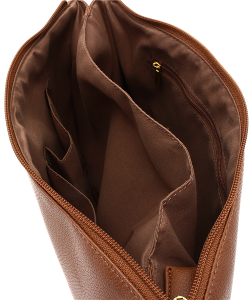 WEGO（ウィゴー）の「WEGO/タッセル付き無地ダブルクラッチバッグ（クラッチバッグ・レディース・キャメル/レッド/ブラック・FREE）」の10枚目の写真