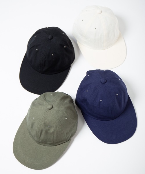 RACAL（ラカル）の「Standard Long-bill Cap / スタンダードロングビルキャップ（キャップ・メンズ・ネイビー/ナチュラル/ブラック/カーキ・FREE）」の6枚目の写真