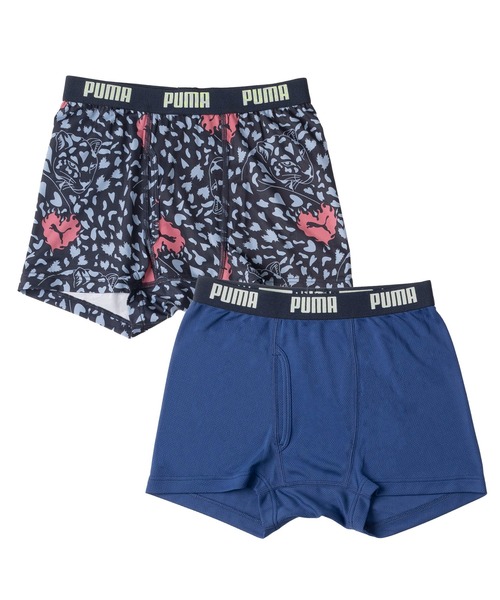PUMA（プーマ）の「PUMA プーマ 子供用 ボクサーパンツ 前開き 2枚セットブランド ロゴ 快適インナー 総柄 無地 ブリーフ トランクス 下着（ボクサーパンツ・キッズ・ブラック系その他/ブルー系その他/ブルー系その他2/ブラック系その他2/ブラック系その他3・130cm/140cm/150cm/160cm/120cm/110cm/100cm/170cm）」の5枚目の写真