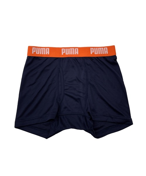 PUMA（プーマ）の「PUMA プーマ 子供用 ボクサーパンツ 前開き 2枚セットブランド ロゴ 快適インナー 総柄 無地 ブリーフ トランクス 下着（ボクサーパンツ・キッズ・ブラック系その他/ブルー系その他/ブルー系その他2/ブラック系その他2/ブラック系その他3・130cm/140cm/150cm/160cm/120cm/110cm/100cm/170cm）」の12枚目の写真