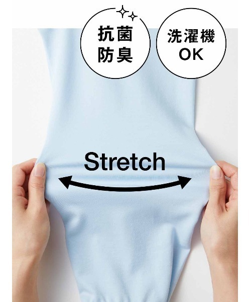 IEDIT(イディット)の「IEDIT きちんと見えてらくちんにこなれる カットソーオックス素材の抗菌防臭美ノビシャツブラウス(シャツ/ブラウス・レディース・ライトブルー/ホワイト・X-LARGE/LARGE/XX-LARGE/MEDIUM/XXX-LARGE/SMALL)」の12枚目の写真
